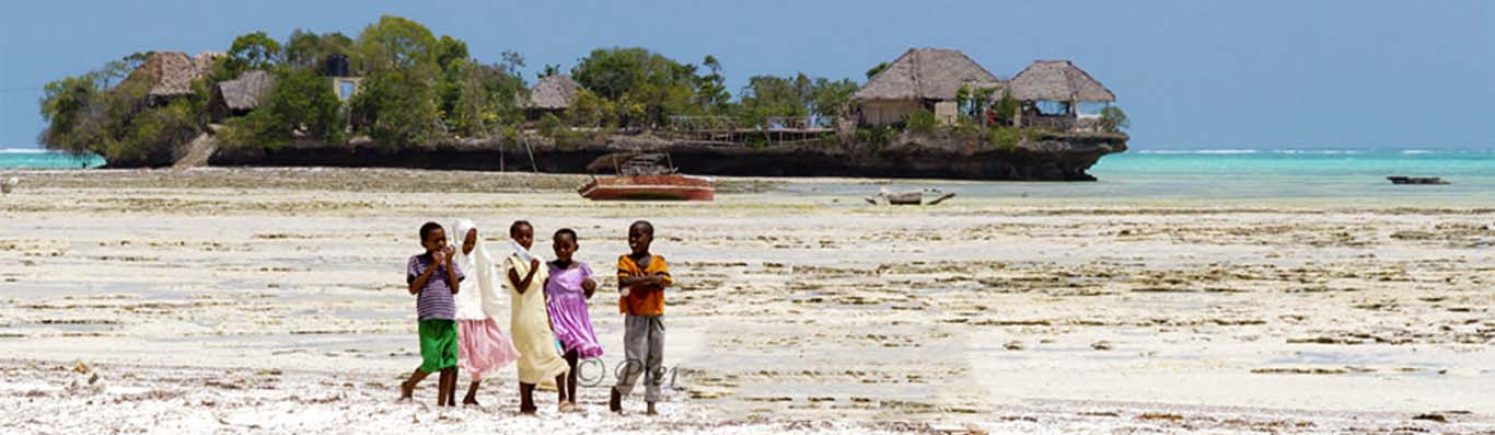 Smiling Zanzibarian Childrens on Pongwe Bay Beach Zanzibar Lightbox _